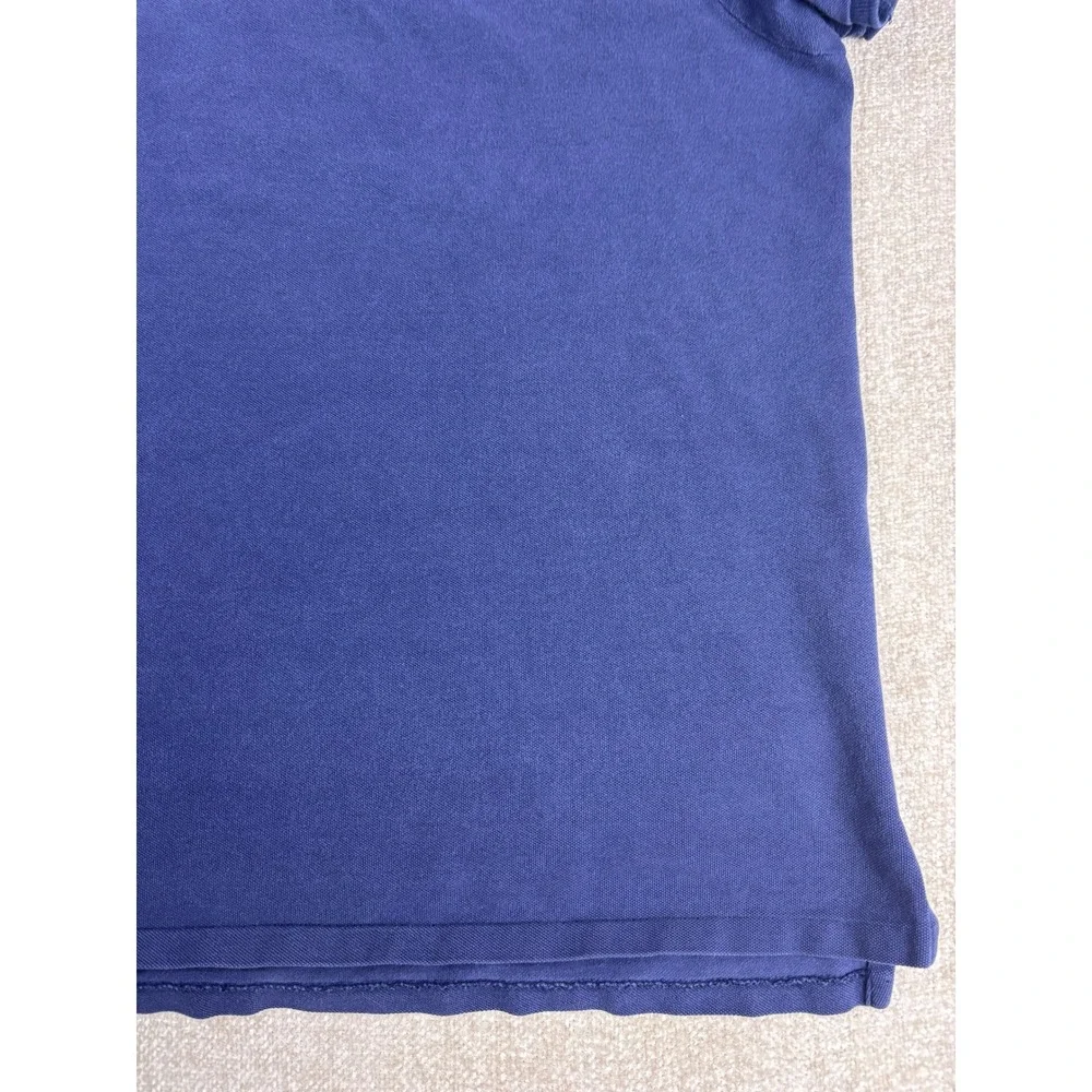 Polo Ralph Lauren Mens XXL Navy Blue Short Sleeve Pique Polo Shirt Red Pony Logo